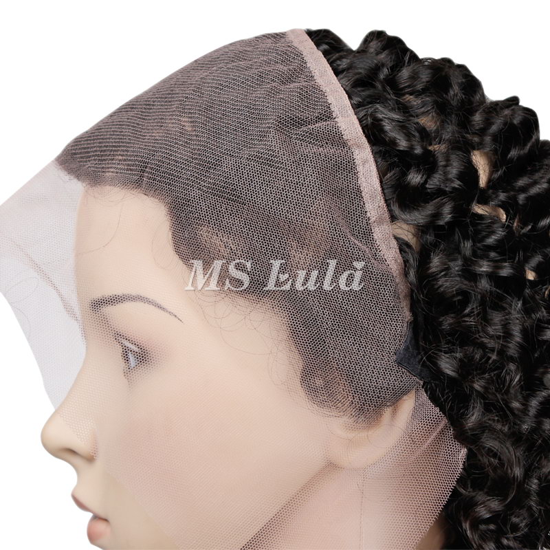 Virgin Hair Deep Wave 360 Lace Frontal Closure 13.5x4x2 With Elastic Band - 图片 4